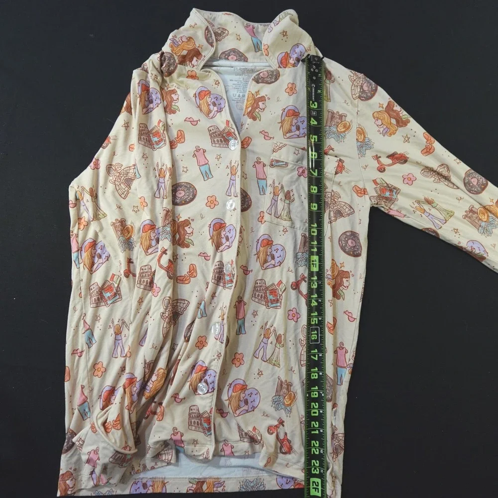 Magical Little Babes Bamboo Pajama Set Size Small Italy Travel Print